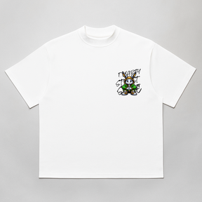 Camiseta Oversized DUARTY Street Bunny Branca