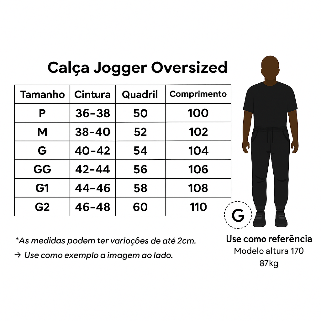 Calça de Moletom Oversized Personalizada