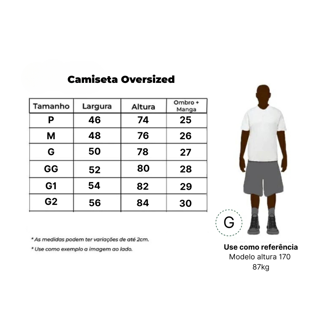 Kit 3 Camisetas Oversized basic branca, preta e azul marinho