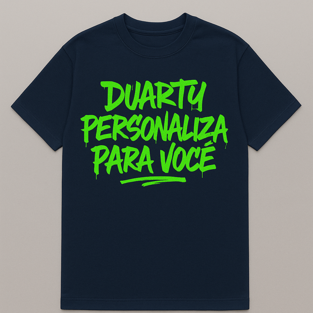 Camiseta Oversized Personalizada azul marinho