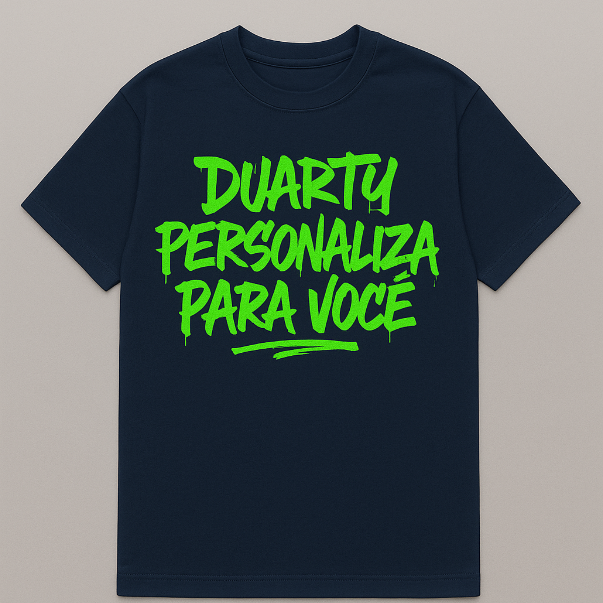 Camiseta Oversized Personalizada azul marinho
