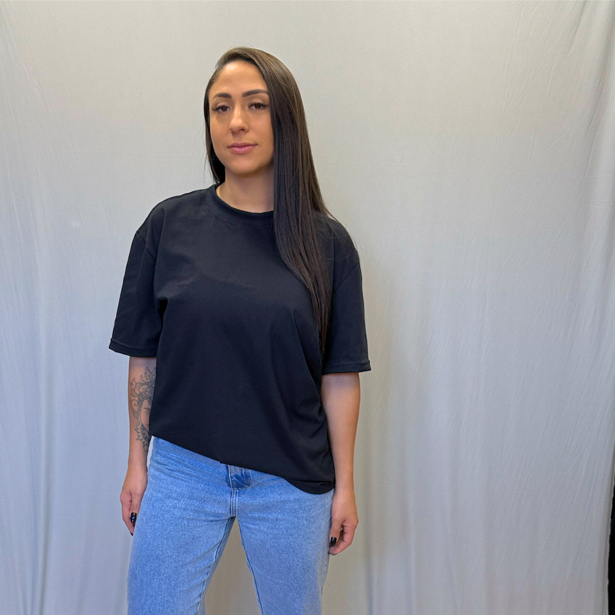 Kit 3 Camisetas Oversized basic branca